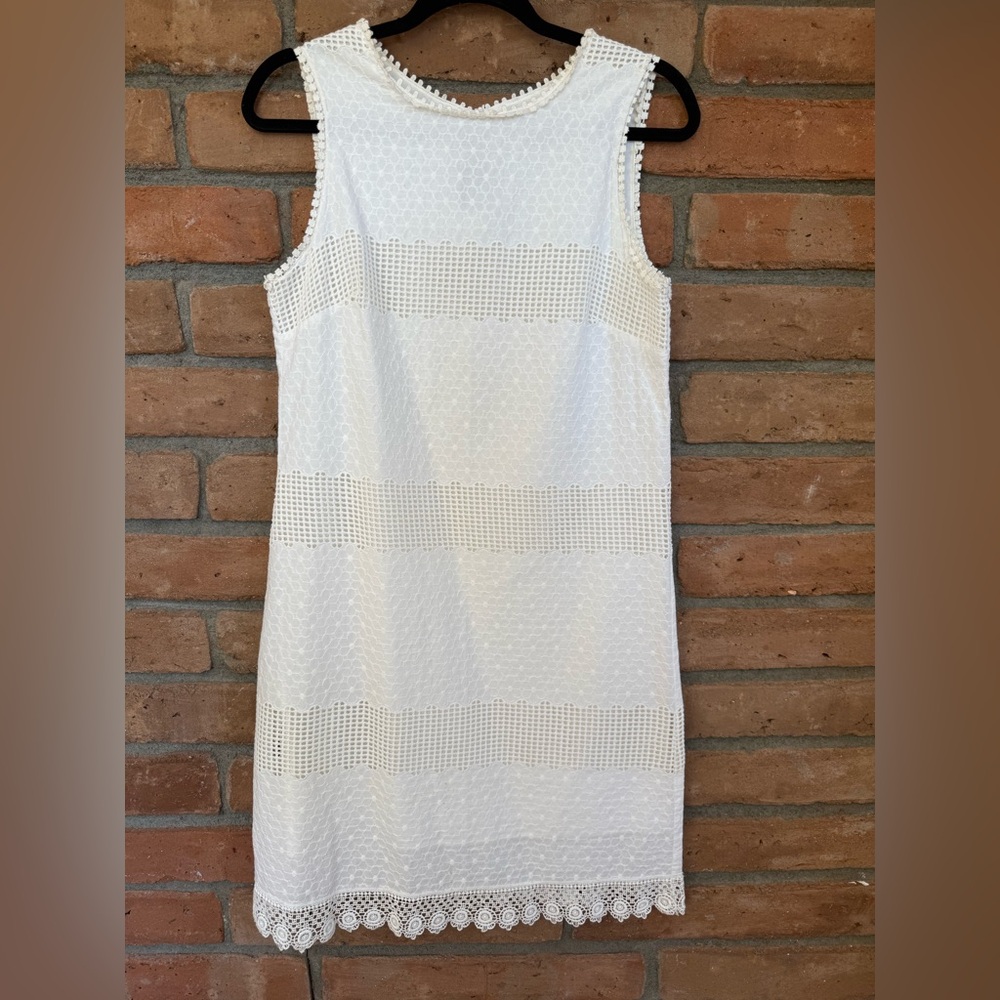 Max Studio White Textured Mini Dress
